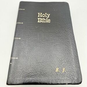 Thomas Nelson New American Bible Black Genuine Leather Catholic Family Edition